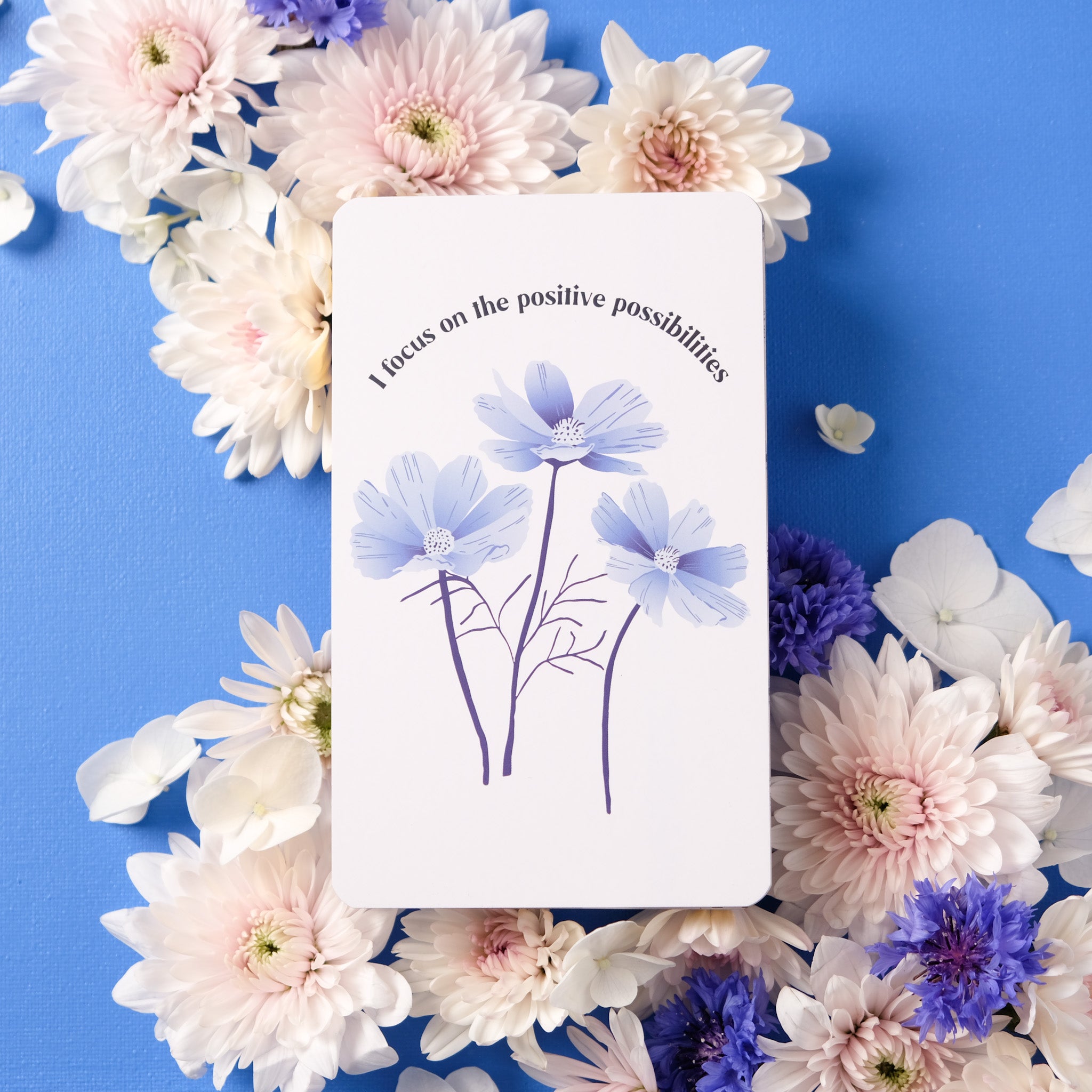 Blue Serenity Daily Affirmation Cards