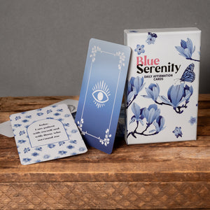 Blue Serenity Daily Affirmation Cards