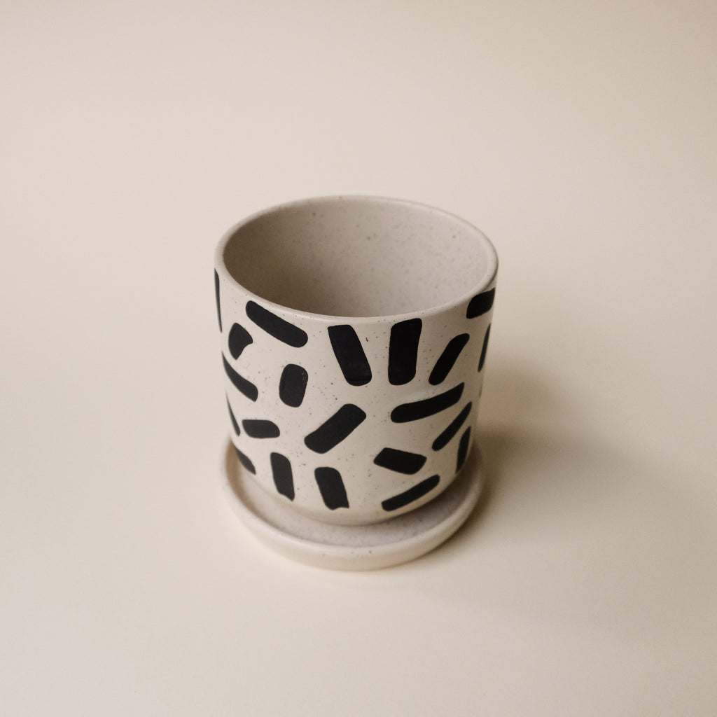 Ceramic Pot with Tray